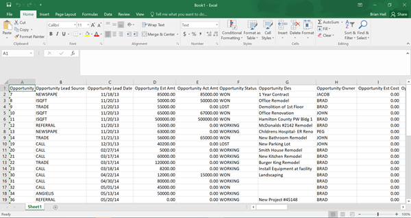 Export to Excel from QTool Report Writer